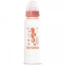 Baboo Бутылочка для кормления стеклянная Sea life 3+мес 240мл