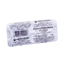 Аскорбиновая к-та с глюкозой 100 гр №10 Марбиофарм