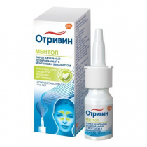 Отривин 0,1% 10 мл с ментолом и эвкалиптом