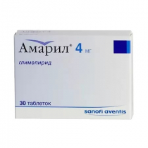 Амарил 4 мг №30 таблеткки