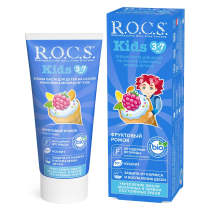 R.O.C.S. Зубная паста для детей Фруктовый рожок ( без фтора) 45 гр