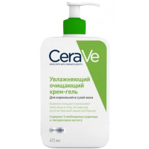 CeraVe Крем-гель увлажняющий очищающий для нормальной и сухой кожи лица и тела 236мл