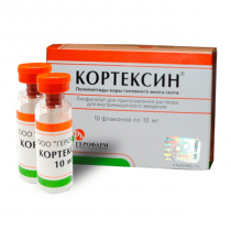 Кортексин лиофилизат для приготовления раствора для инъекций 10мг №10