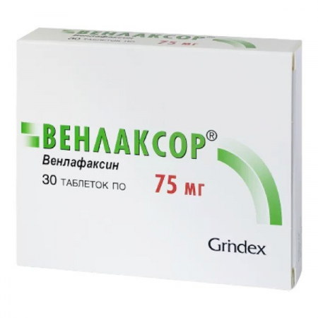 Венлаксор 75 мг №30 табл
